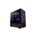 Case|NZXT|H5 Flow RGB|MidiTower|Case product features Transparent panel|Not included|Colour Black|CC