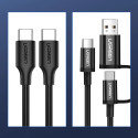 Ugreen US286 USB-C - USB-C PD QC 3A 480Mb/s cable 0.5m - black