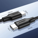 Ugreen US286 USB-C - USB-C PD QC 3A 480Mb/s cable 0.5m - black