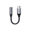 Ugreen Headphone Adapter with 3.5mm mini jack to USB Type C 10cm gray (30632)