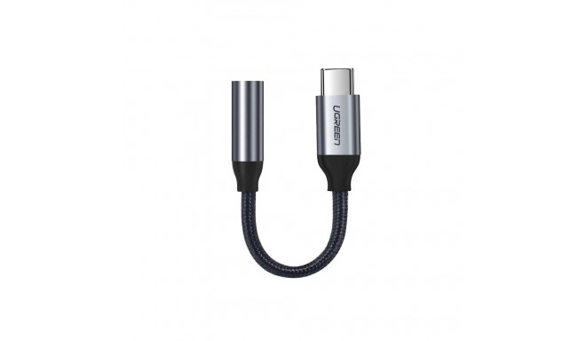 Ugreen Headphone Adapter with 3.5mm mini jack to USB Type C 10cm gray (30632)