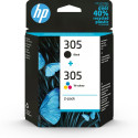 HP 305 - 2-pack - black  color (cyan  magenta  yellow) - original - ink cartridge