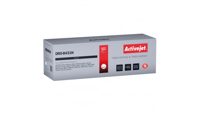Activejet DRO-B431N trummel (asendus OKI 44574302; Supreme; 25000 lehte; must)