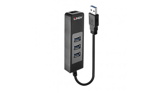 Lindy USB 3.0 jaotur ja gigabit etherneti adapter