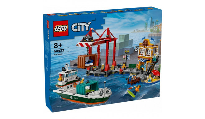 LEGO City 60422 Seaside Harbor with Cargo Ship