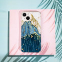 Gold Glam case for iPhone 11 mountain