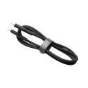 Liquid Silicone Cable USB-C/USB-C, 1.2m, 60W | FIXDLS-CC12-BK | Black