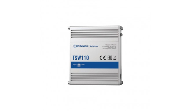 "Teltonika TSW110 haldamata gigabit ethernet-lüliti 5 pordiga"