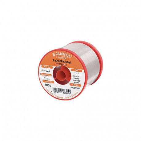 Solderwire HS10 2,5% SN62PB36AG2 500G Ø0,7mm reel