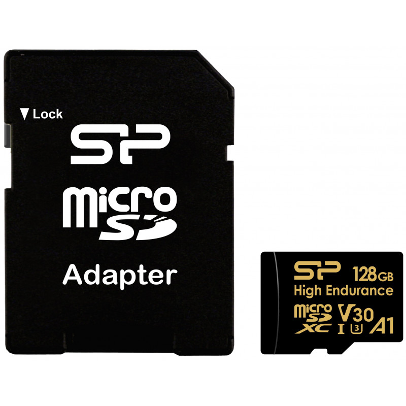 Silicon Power mälukaart microSDXC 128GB High Endurance + adapter