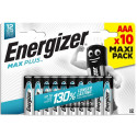 BATTERIES ENERGIZER MAXPLUS AAA 10PCE