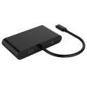 PremiumCord Adapter USB-C to VGA + Audio + USB3.0 + RJ45 + PD charge
