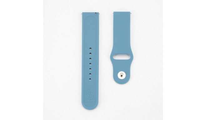 Connect 22mm Silicone Loop Watch Strap (S/M 110mm) Blue