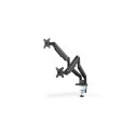 Digitus | Desk Mount | Universal Dual Monitor Mount with Gas Spring and Clamp Mount | Swivel, height