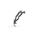 Digitus | Desk Mount | Universal Dual Monitor Mount with Gas Spring and Clamp Mount | Swivel, height