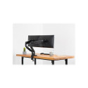 Digitus | Desk Mount | Universal Dual Monitor Mount with Gas Spring and Clamp Mount | Swivel, height