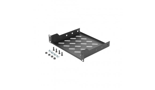 Digitus | 1U fixed shelf | DN-10-TRAY-2-B | Black | Perfect for storage of components which are not 