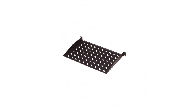 Digitus | 1U Fixed Shelf for Racks | DN-19 TRAY-1-400-SW | Black | The shelves for fixed mounting ca