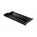 Equip Fixed Shelf 19&#039;, 1U, 400MM, Black