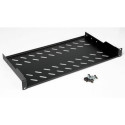 Equip Fixed Shelf 19&#039;, 1U, 400MM, Black