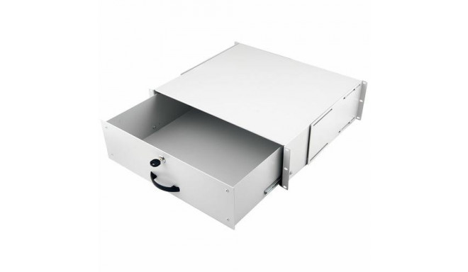 Equip Lockable Drawer 19&#039;, 3U, RAL7035 Grey