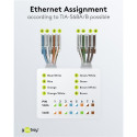 Connector RJ45 8pin Cat6 shielded - Tooless, AWG 22/1 - 26/1