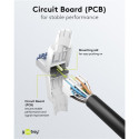 Connector RJ45 8pin Cat6A - Tooless, AWG 22/1 - 24/1