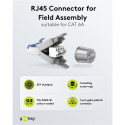 Connector RJ45 8pin Cat6A shielded - Tooless, AWG 22/1 - 26/1