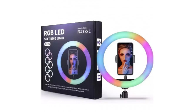 Wooco MJ26 Universāls Tripod Statnis priekš Selfie ar RGB LED lampu 26cm