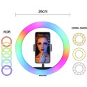 Wooco MJ26 Universāls Tripod Statnis priekš Selfie ar RGB LED lampu 26cm