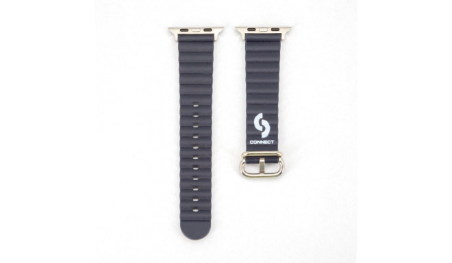 Connect Watch 42/44/45mm Marine leather Watch Strap Navy Blue