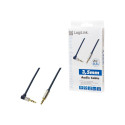 LOGILINK CA11050 LOGILINK - Audio Cable 3.5 Stereo M/M 90° angled, 0.50 m, blue