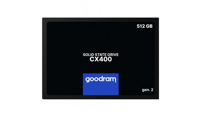 Kõvaketas SSD 512GB SATA3 2.5" 550/500 MB/s GOODRAM CX400