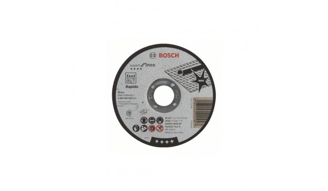 CUTTING DISC INOX 115X22X1 BOSCH