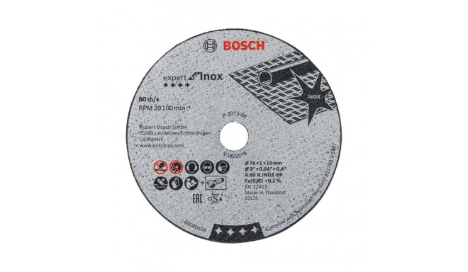 CUTTING DISC BOSCH INOX 76X10MM 5PC