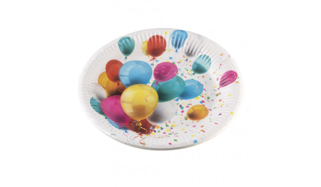 Papptaldrikud 23cm, 10tk, Õhupallid