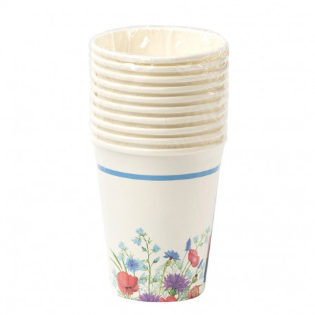 Papptopsid 250ml, 10tk, Suvelilled