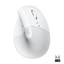 LOGITECH Lift Vertical Ergonomic Mouse - OFF-WHITE/PALE GREY - 2.4GHZ/BT - EMEA - ON+OFFLINE B2C