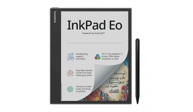 E-raamat PocketBook InkPad Eo 10.3” E-Ink Kaleido 3 64GB WI-FI Udune Hall