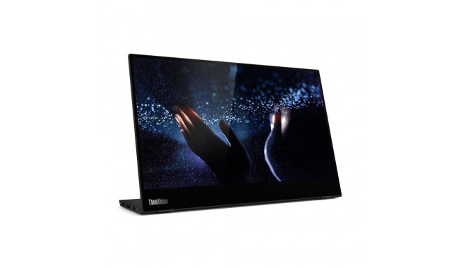 Lenovo ThinkVision M14t LED ekraan 35.6 cm (14") 1920 x 1080 pikslit Full HD puuteekraan must
