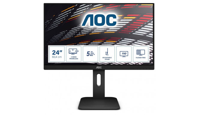 AOC P1 24P1 arvutimonitor 60,5 cm (23,8") 1920 x 1080 pikslit Full HD LED must