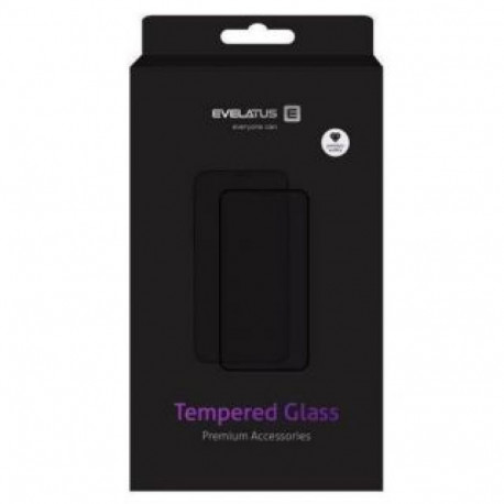Evelatus Samsung Galaxy A34 0.33 Flat Clear Glass Japan Glue Anti-Static Black