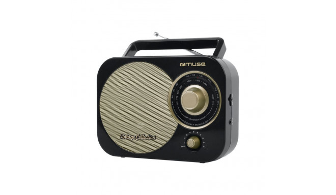 Muse | Portable radio | M-055RB | AUX in | Black/Gold