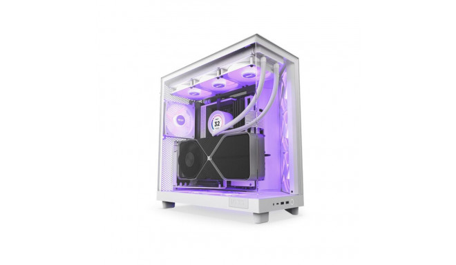 PC CASE NZXT H6 FLOW RGB MIDI TOWER WINDOW WHITE