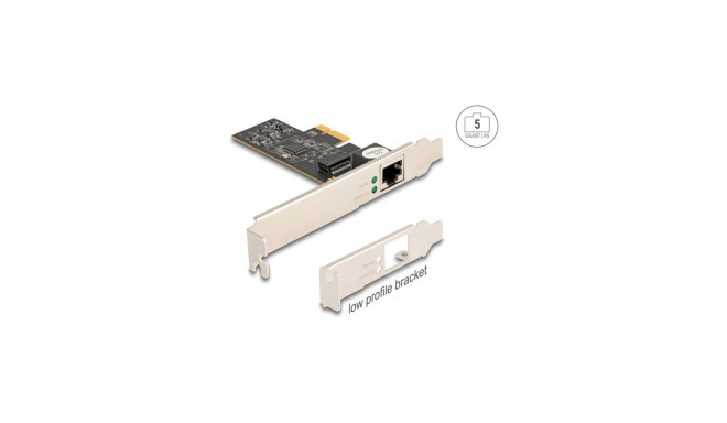 DeLOCK PCI Express x1 Card for 1 x RJ45 5 Gigabit LAN RTL8126