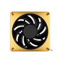Alphacool Apex Stealth Metal Power 120mm fan 3000rpm, case fan (gold/black)