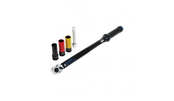 Gedore Torque wrench TORCOFLEX UK Set, 1/2  (black, incl. 3 aluminum rim sockets)