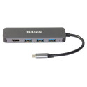USB-jaotur D-Link DUB-2333 Hall 60 W