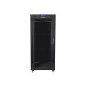 Lanberg FF01-8027-12BL rack cabinet 27U Freestanding rack Black