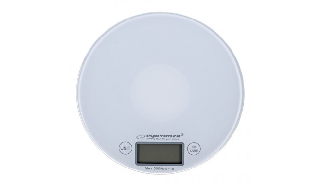 Esperanza EKS003W Electronic Kitchen Scale White Round